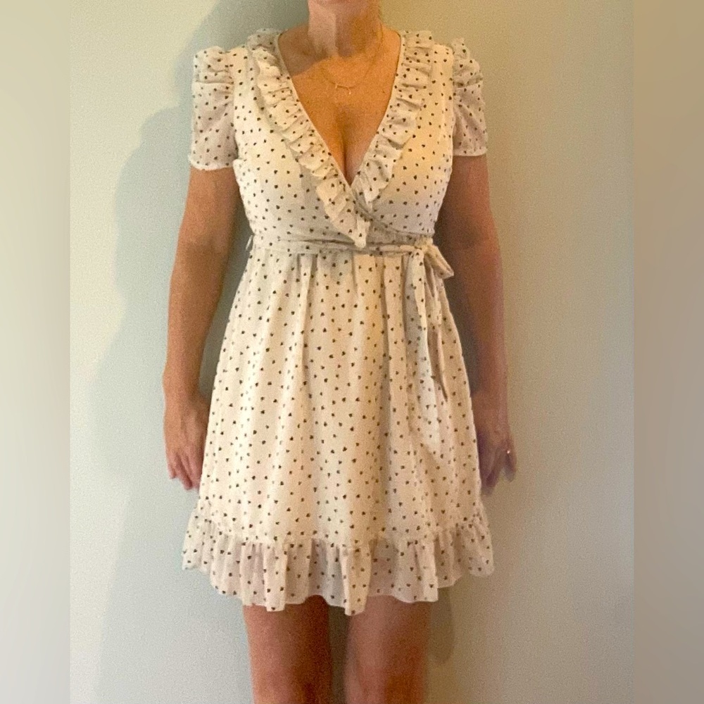 Faux wrap dress